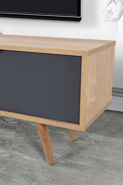 Hanah Home Venüs 3641 Soporte para TV Roble Zafiro y Antracita